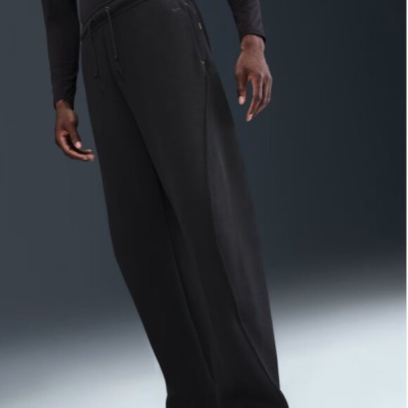 $150 Nike Tech Fleece Loose-Fit Open Hem Pants HV6541-010 Men 2XL Black - Picture 1 of 5